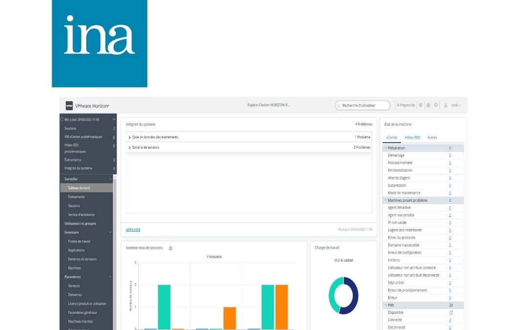 Virtualisation des applications avec VMWare Horizon pour INA