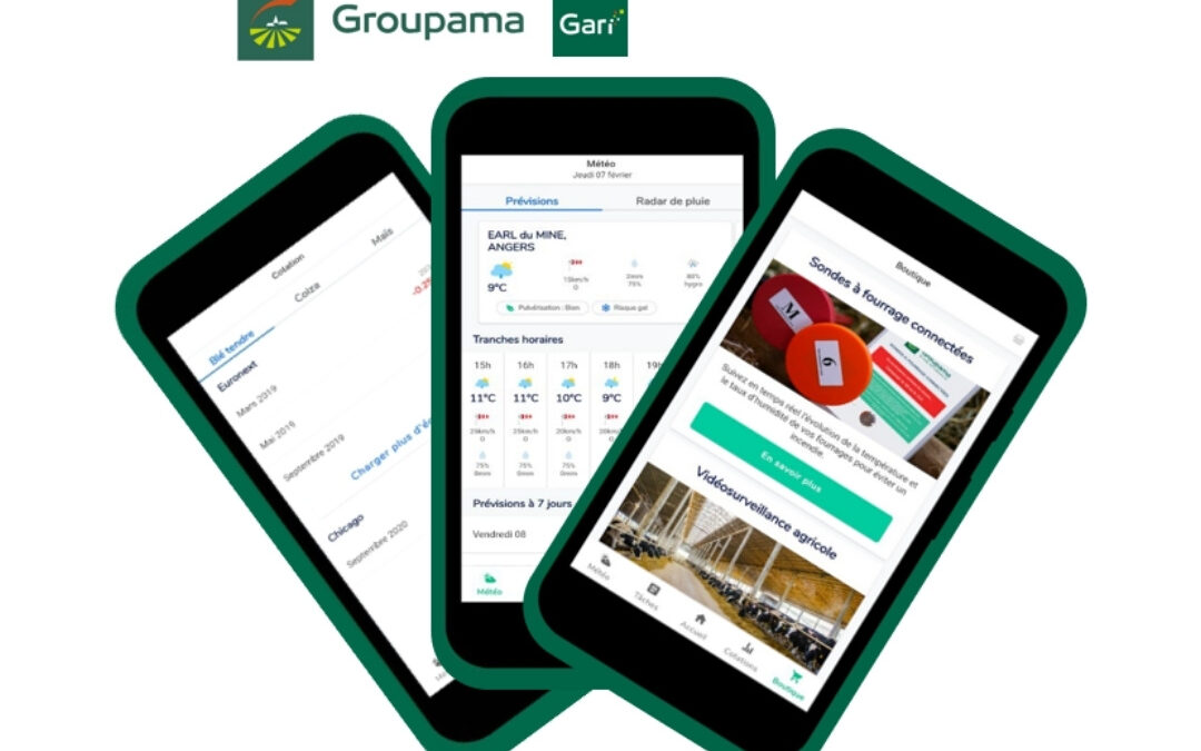 Application B2B, modulaire à différentes typologies de clients de Groupama
